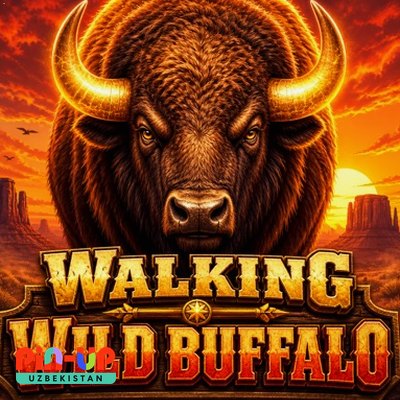 Walking Wild Buffalo — PIN UP O‘zbekiston Katalog o‘yini «Walking Wild Buffalo» — kvadrat rasm